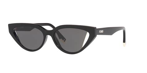 Fendi FE40009I 36 Grey & Black Sunglasses .